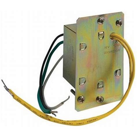 junction box transformer for door chime|20 volt transformer for door chime.